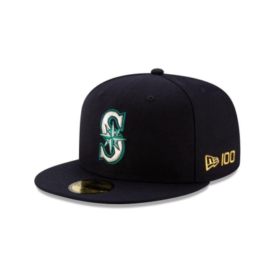 Sapca New Era Seattle Mariners MLB Team Color 59FIFTY Fitted - Negrii